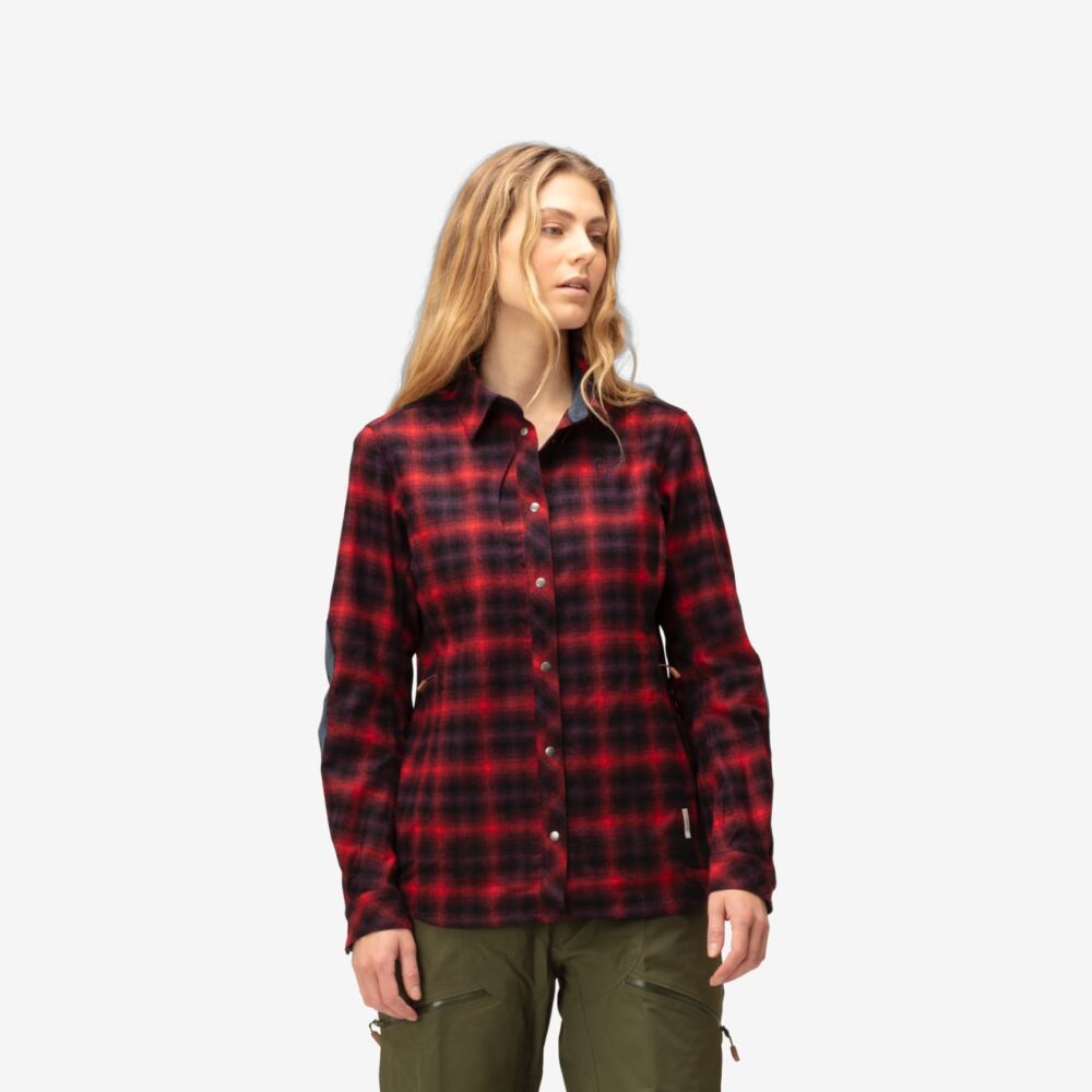 Norröna tamok wool Shirt W's Tawny Port