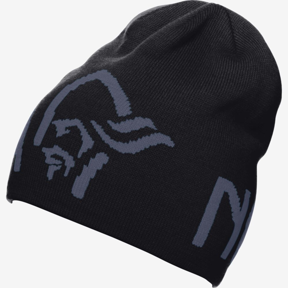 Norröna /29 logo Beanie Caviar/Cool Black