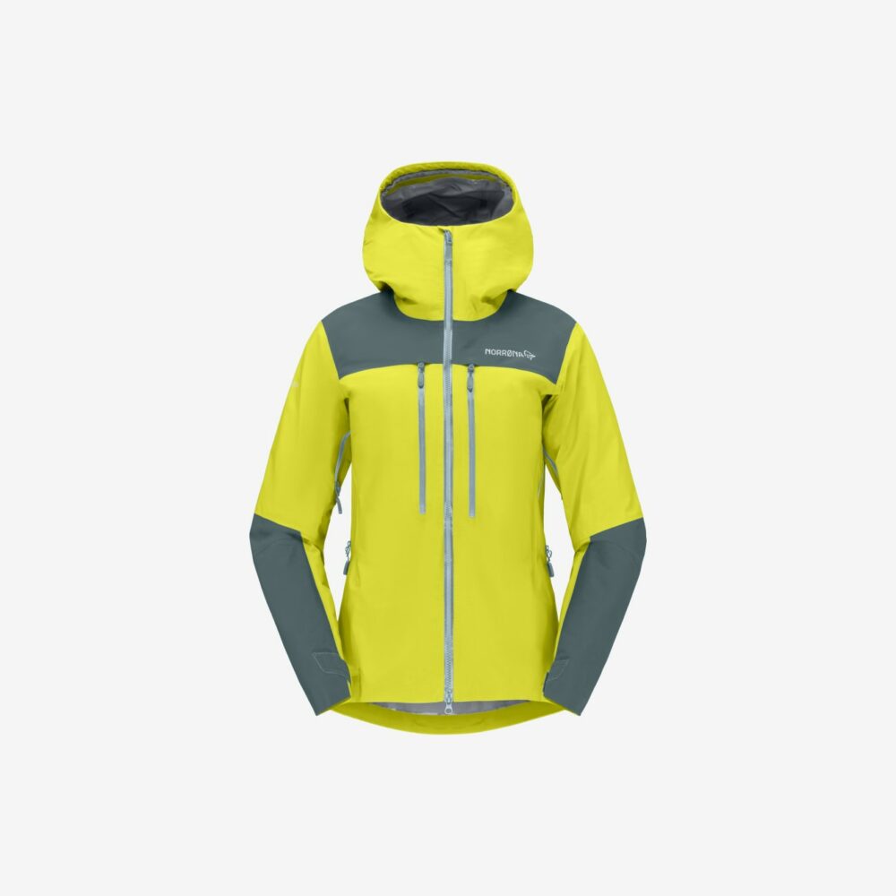 Norröna trollveggen Gore-Tex Pro Light Jacket W's Sulphur Spring/North Atlantic