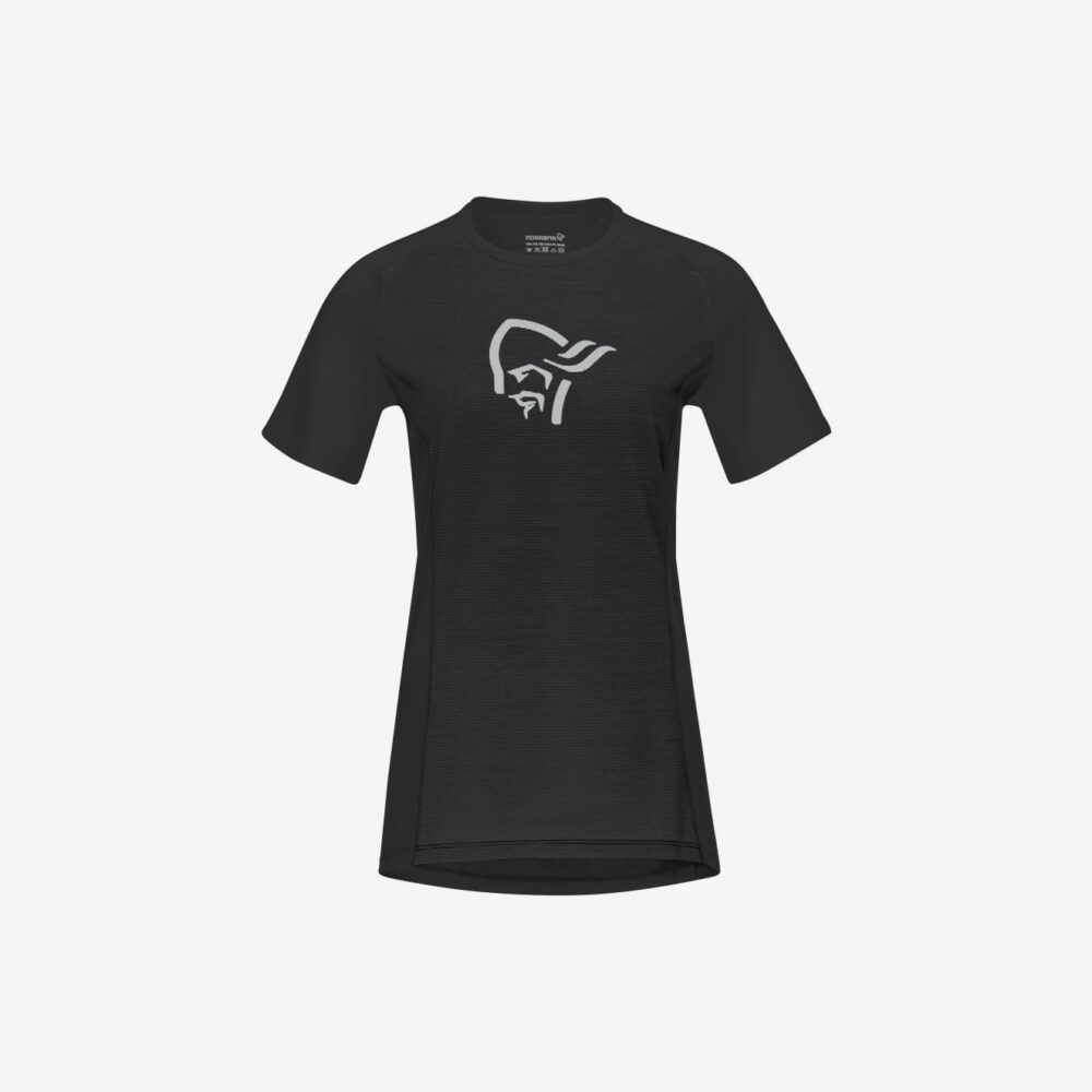 Norröna fjørå wool T-Shirt W's Caviar