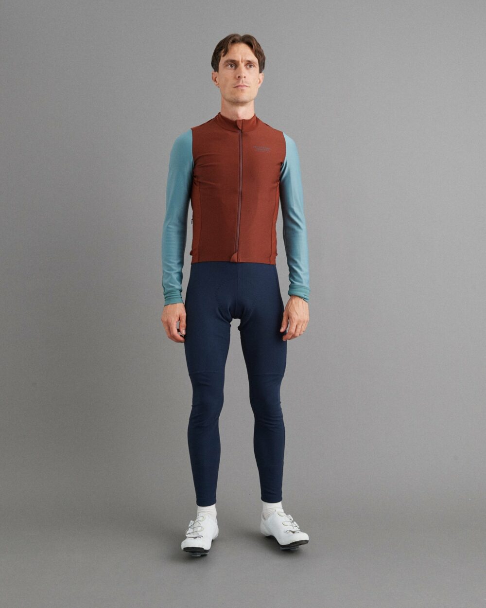 PNS Mechanism Thermal Long Sleeve Jersey Mahogany / Dusty Teal - Image 2