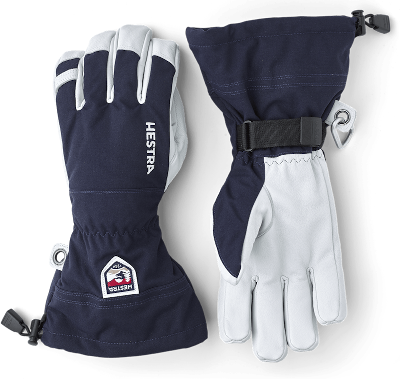 Hestra Army Leather Heli Ski - 5 finger Navy