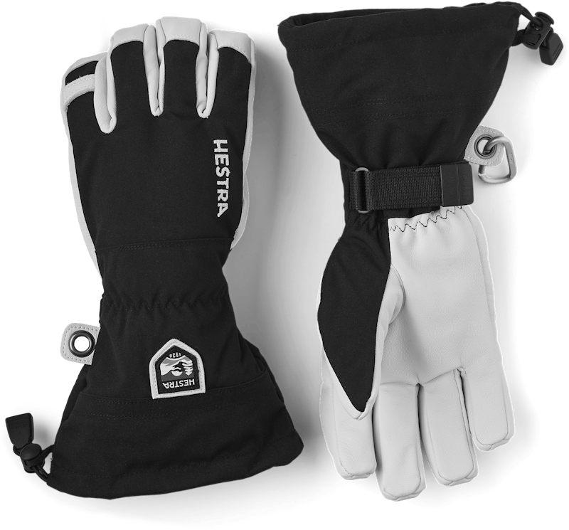 Hestra Army Leather Heli Ski - 5 finger Black