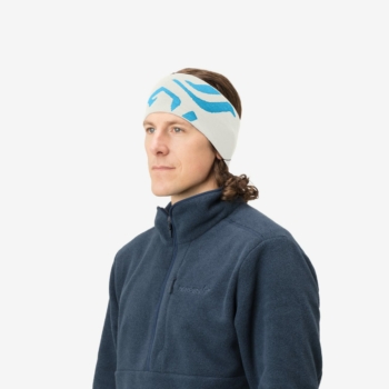 Norröna /29 mega logo Headband Snowdrop/Aquarius
