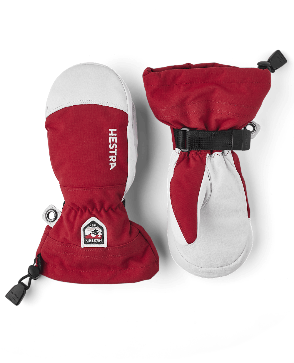 Hestra Army Leather Heli Ski Jr. - mitt Red