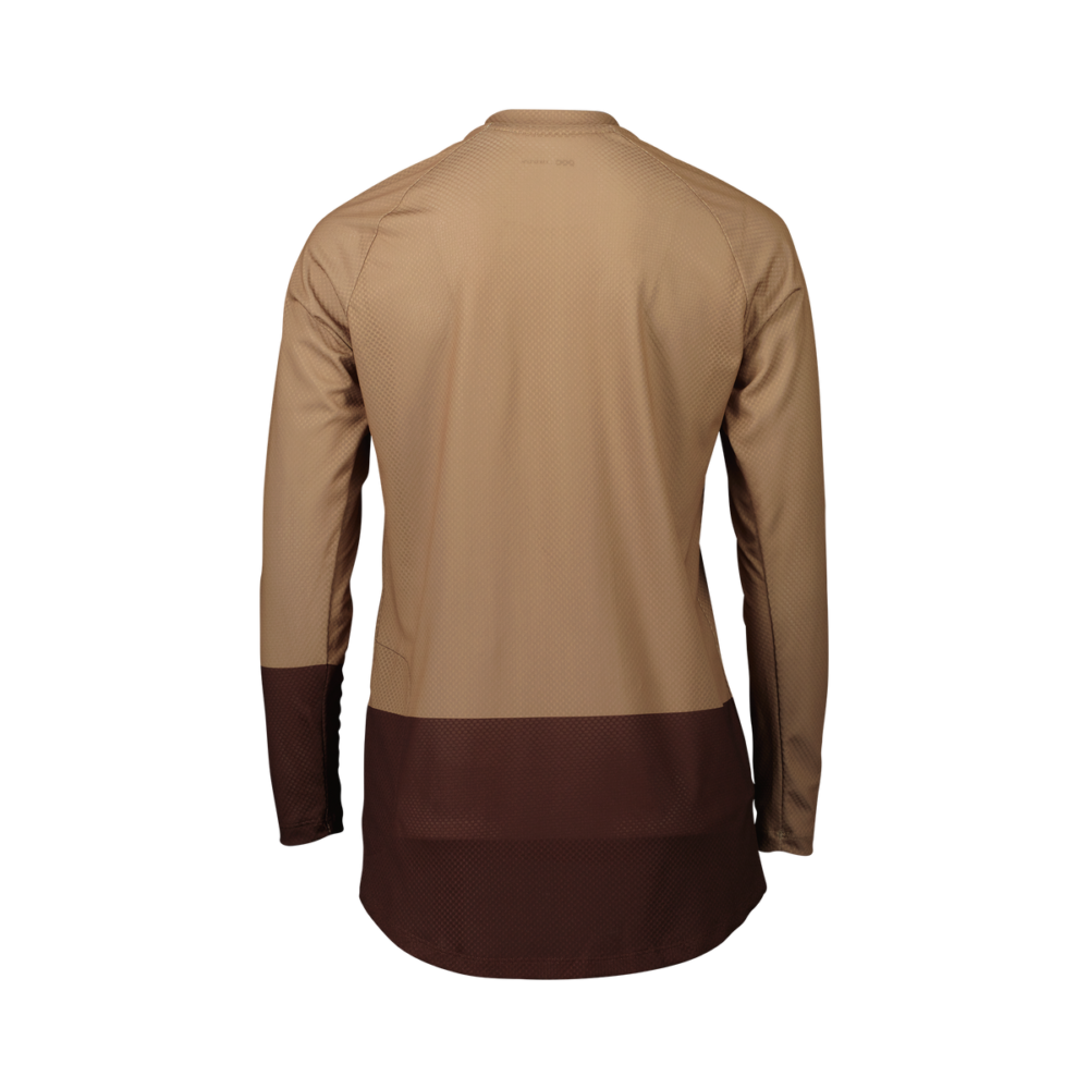 POC W's MTB Pure LS Jersey Jasper Brown/Axinite Brown - Image 2