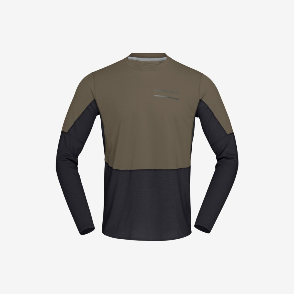 Norröna senja equaliser lightweight Long sleeve M's Olive Night