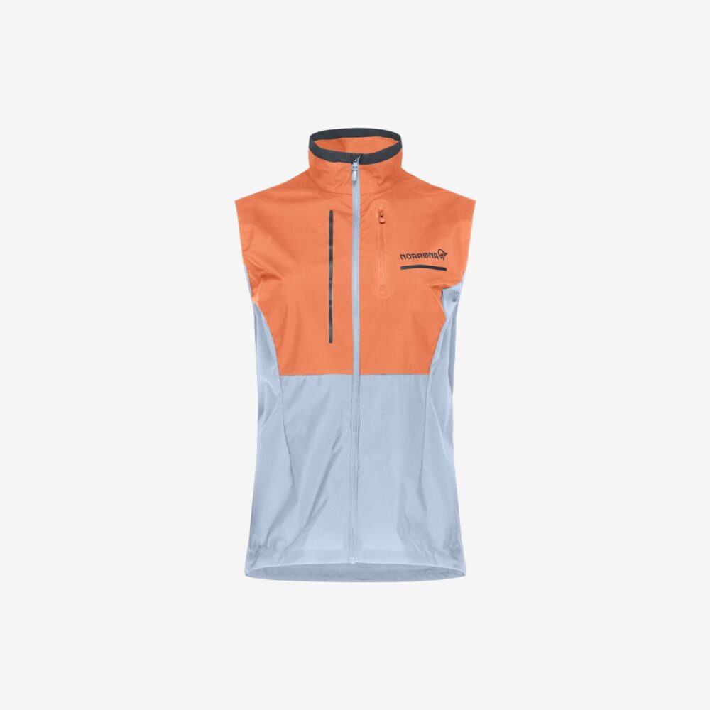 Norröna senja aero90 Vest W's Flamingo/Blue Fog
