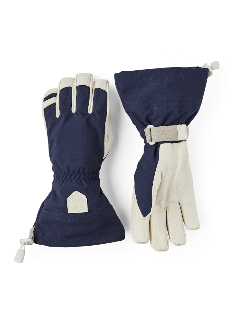 Hestra Mono Wool - 5 finger Navy