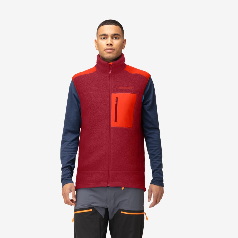 Norröna trollveggen Thermal Pro Vest M's Rhubarb - Image 2
