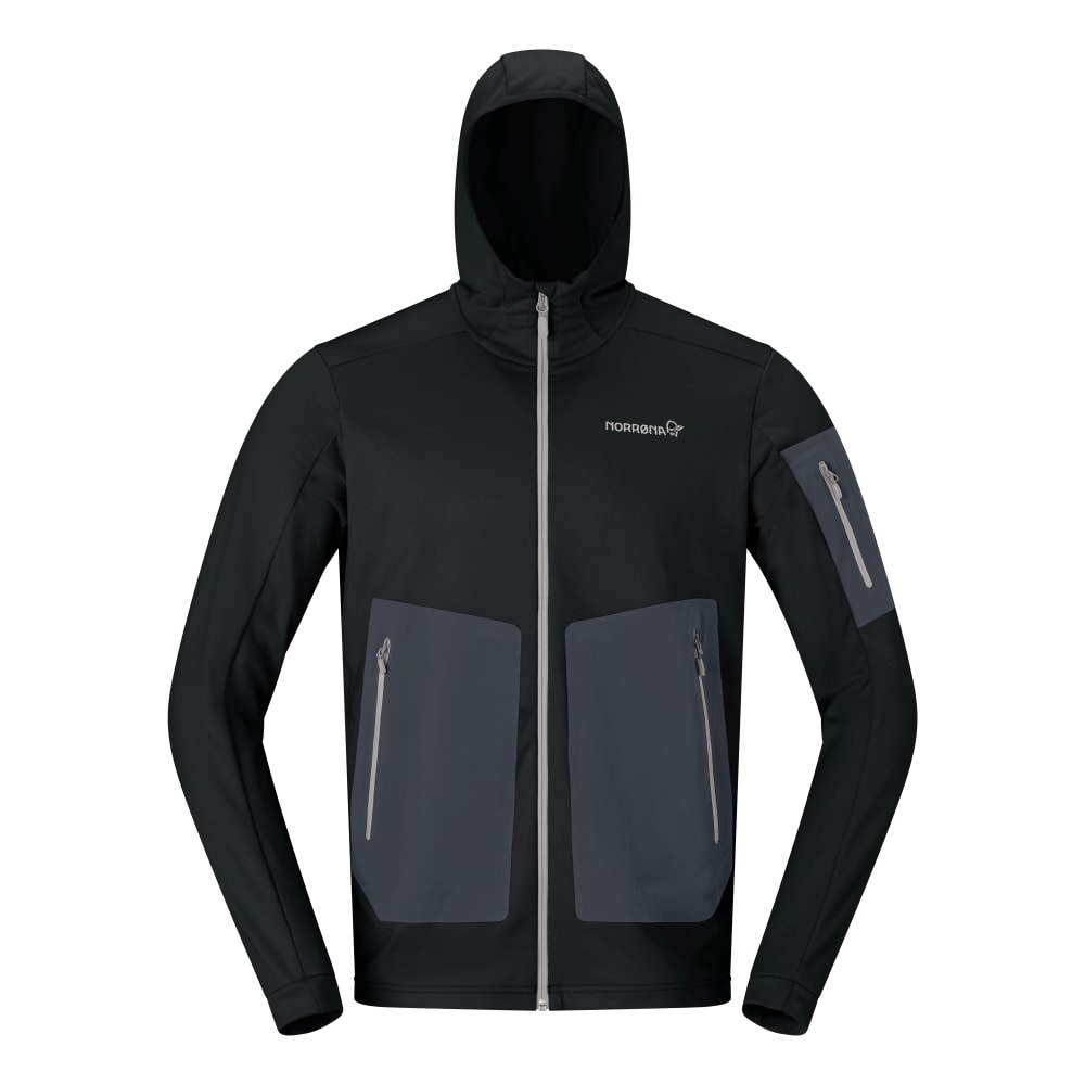 Norröna falketind warm2 stretch Hood M's Caviar Black