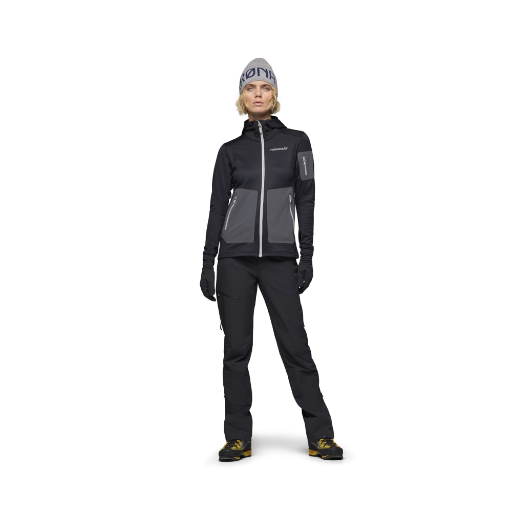 Norröna falketind warm2 stretch Hood W's Caviar Black - Image 2