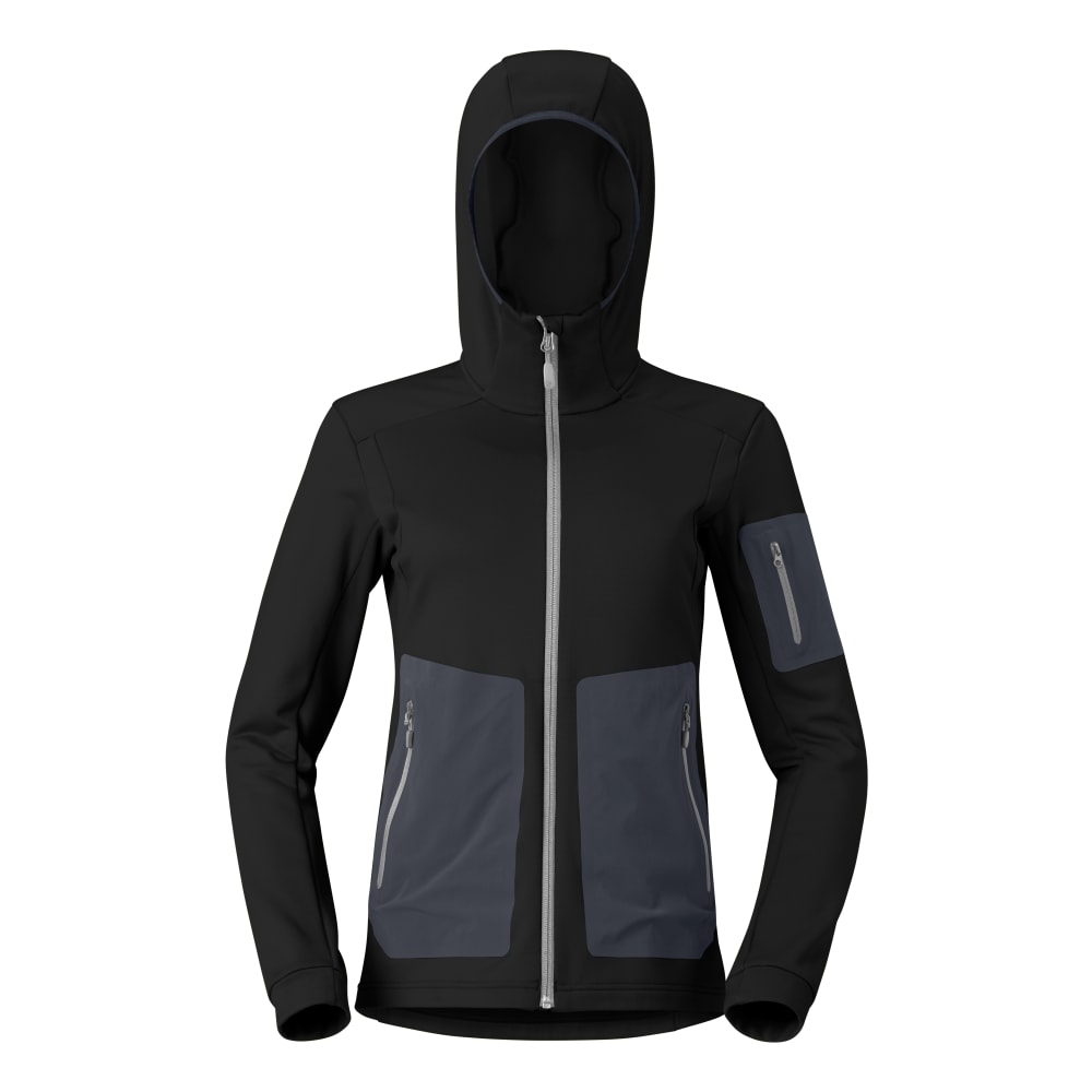 Norröna falketind warm2 stretch Hood W's Caviar Black