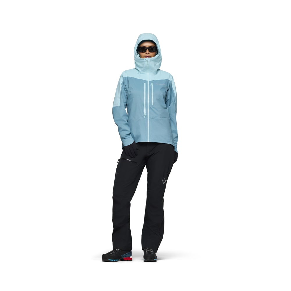 Norröna falketind dri1 Jacket W's Brittany Blue/Aqua Haze - Image 2