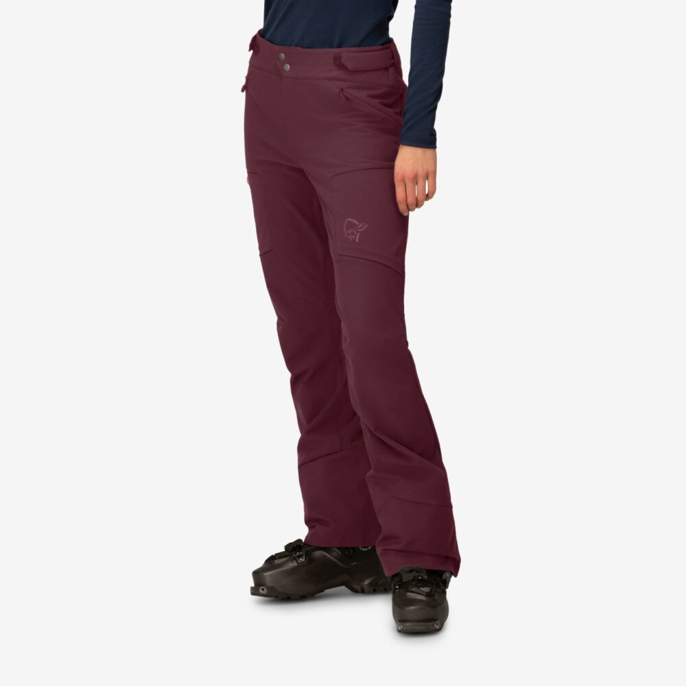 Norröna lyngen hiloflex200 slim Pants W's Tawny Port - Image 2
