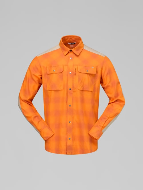 Norröna femund flannel Shirt M's Gold Flame