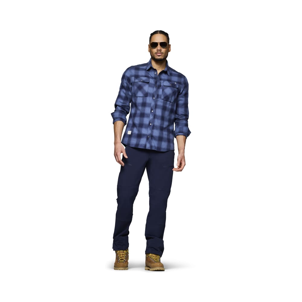 Norröna femund flannel Shirt M's Navy Blazer - Image 2