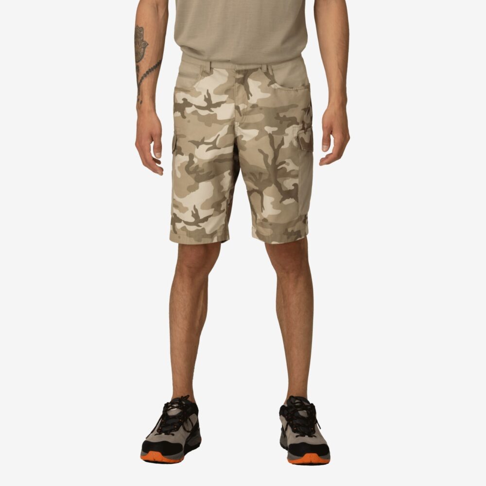 Norröna femund cotton Cargo Shorts M's Beige Camo - Image 2