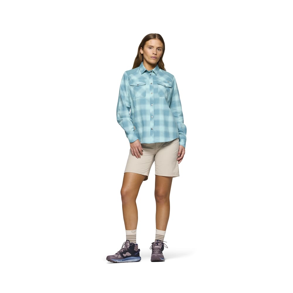 Norröna femund flannel Shirt W's Brittany Blue - Image 2