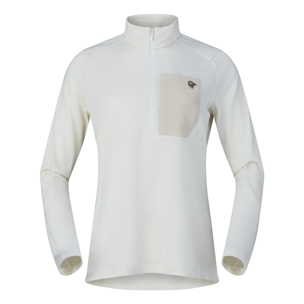 Norröna femund warm1 Zip Neck W's Snow White