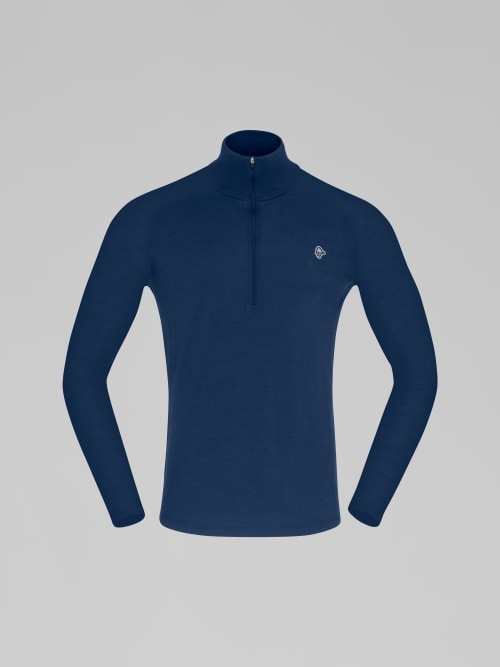 Norröna femund pureUll Zip Neck M's Indigo Night