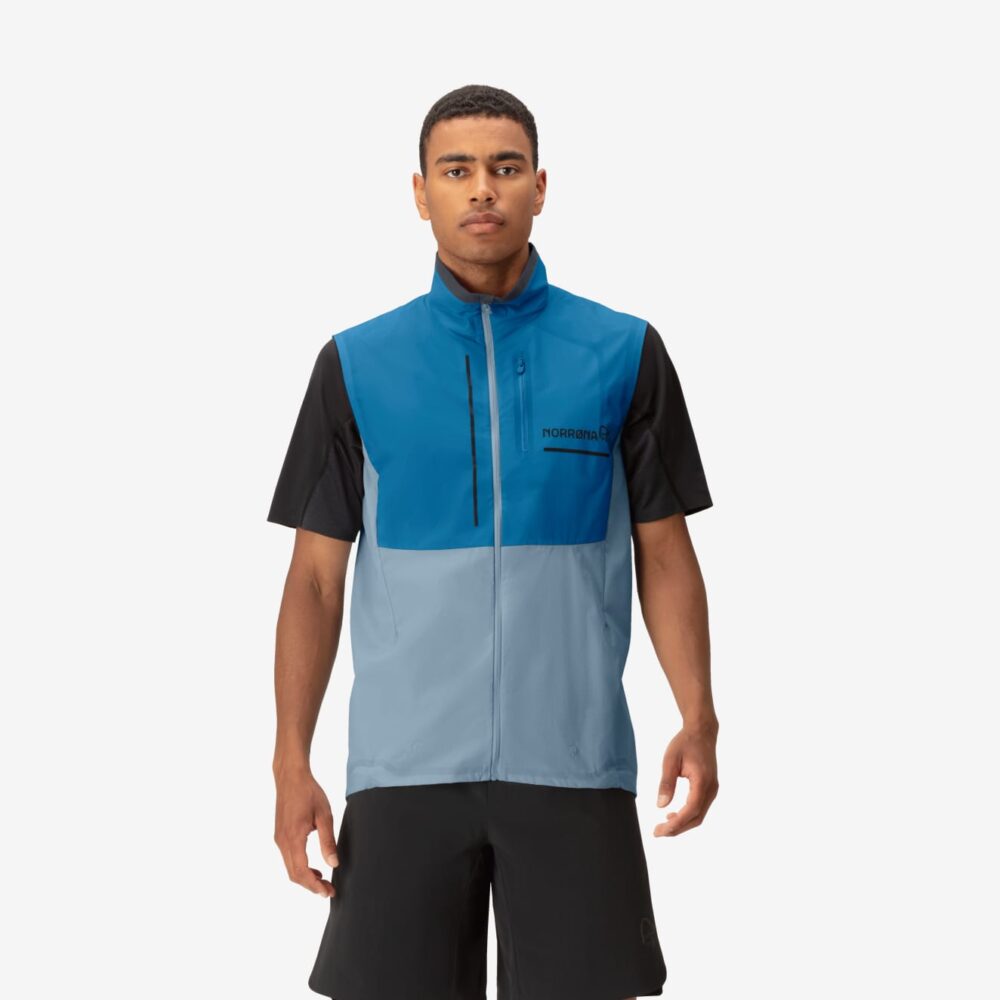 Norröna senja aero90 Vest M's Mykonos Blue/Blue Fog - Image 2