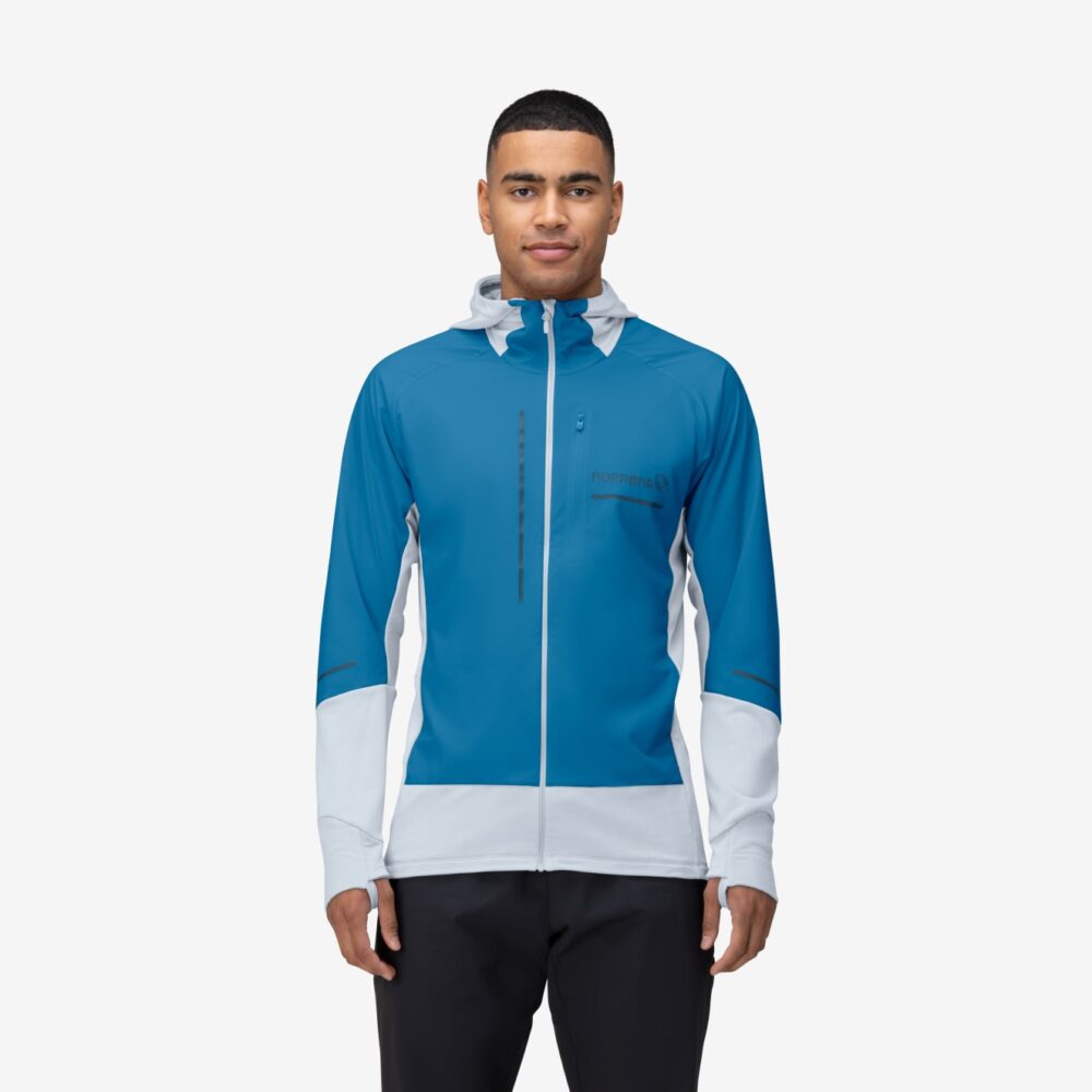 Norröna senja Alpha90 Zip Hood M's Mykonos Blue - Image 2
