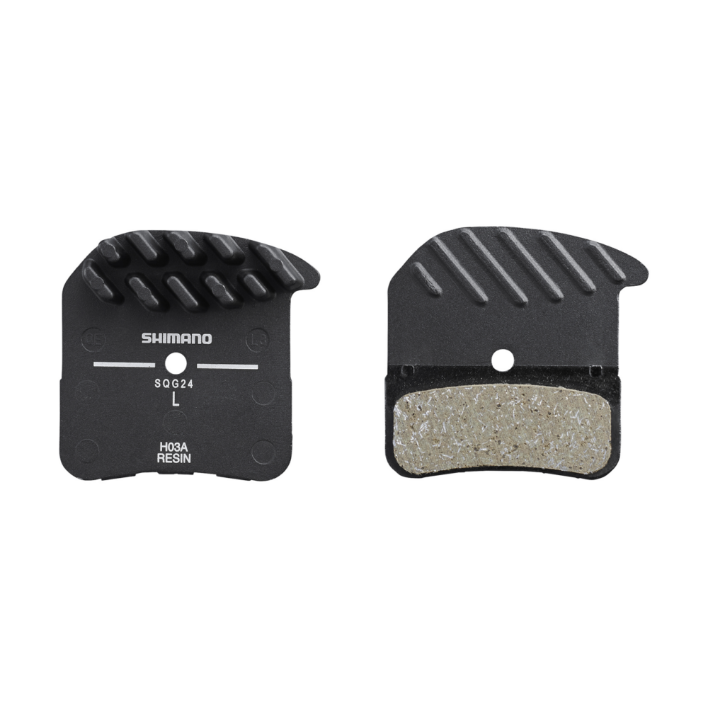 Shimano H03A Disc Brake Pad  Resin w radiator fin