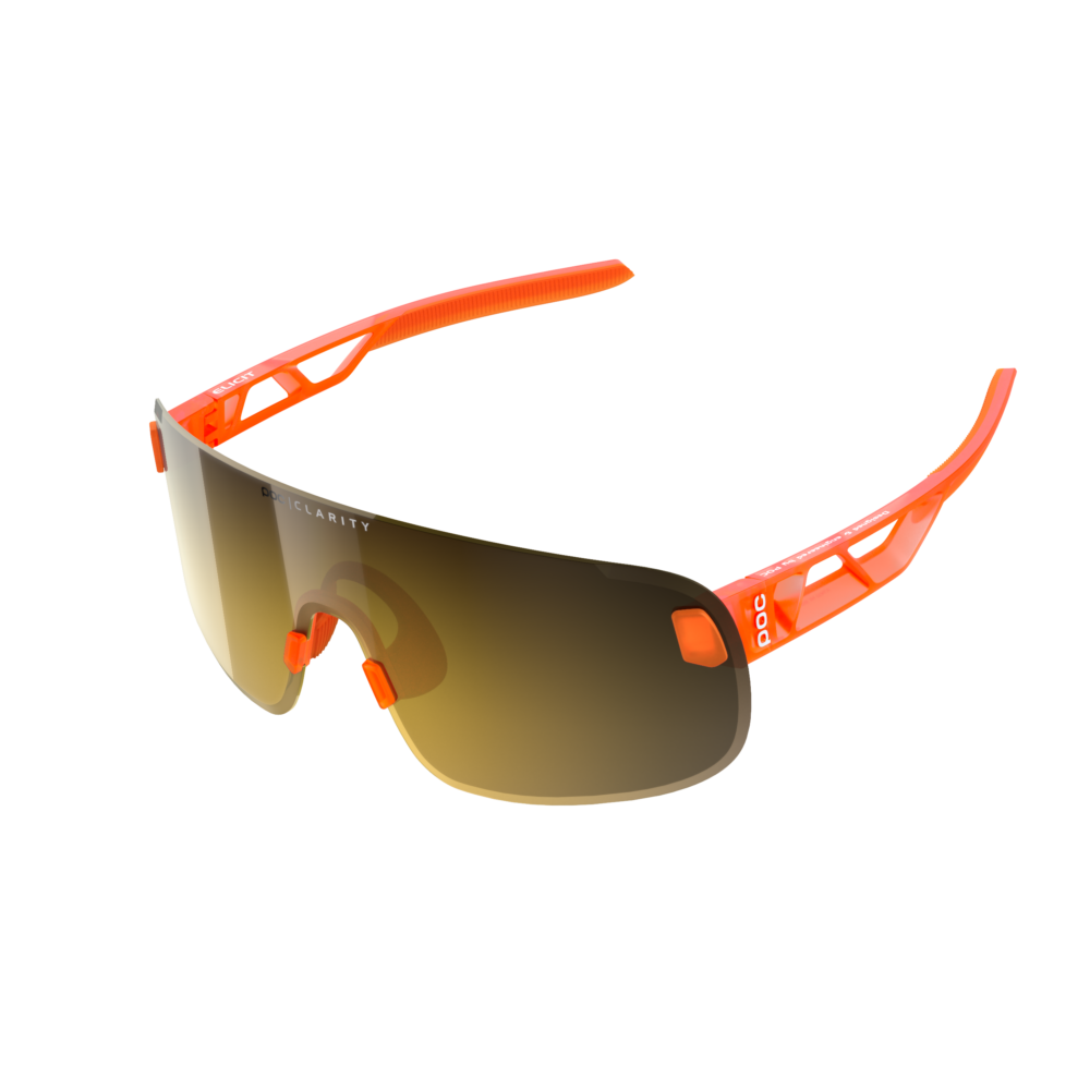 POC Elicit Fluorescent Orange Translucent