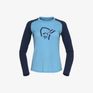 Norröna pureUll Long sleeve W’s Aquarius/Indigo Night